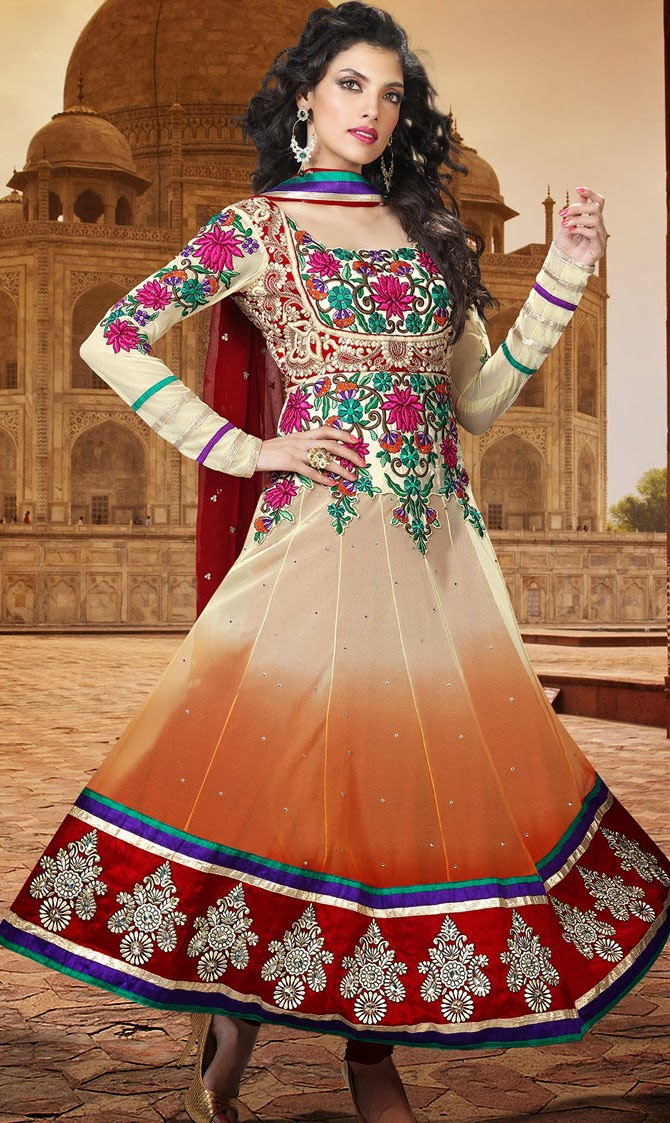 Anarkali Churidar Suits September 2013