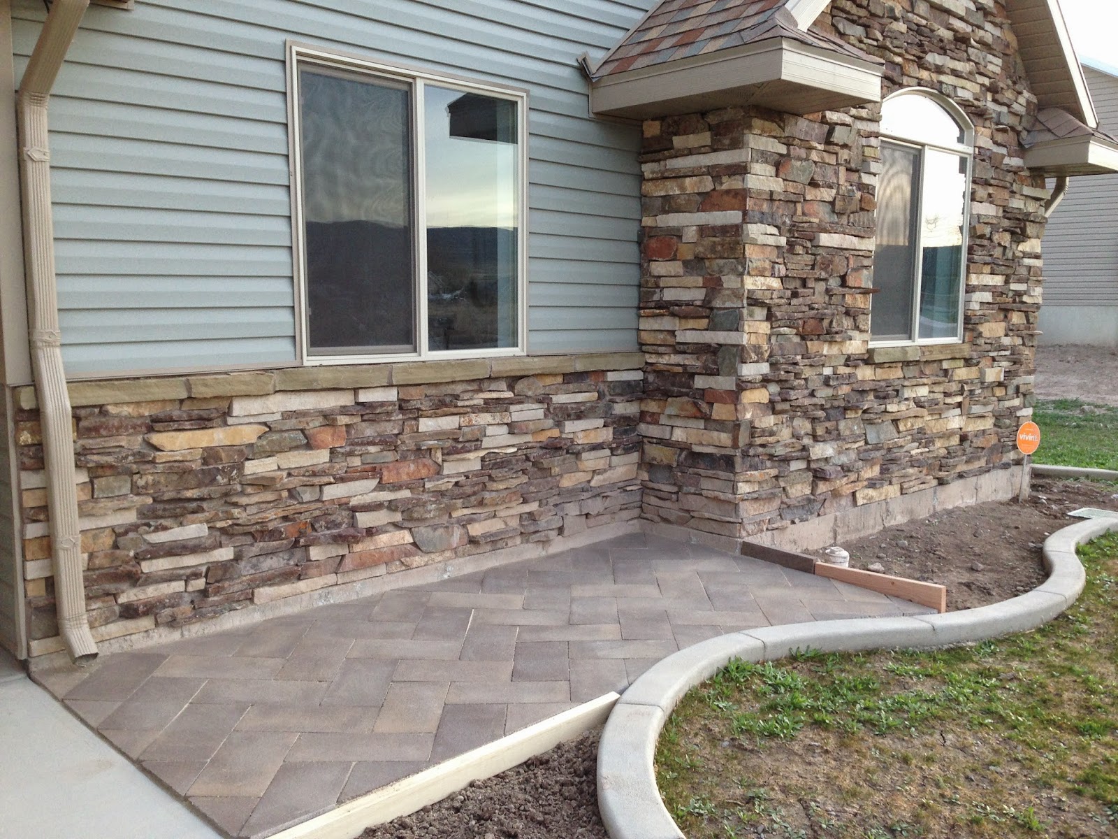 First home happy: DIY Front Yard Paver Patio
