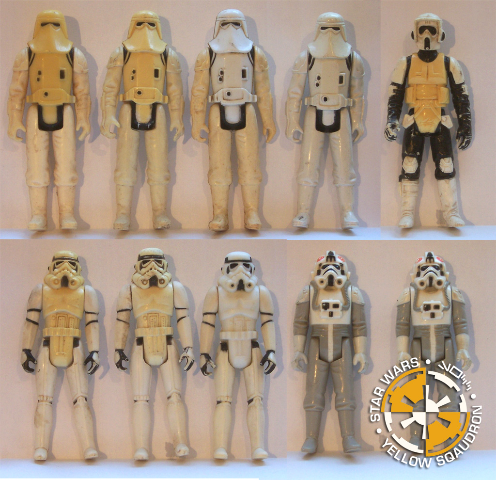 de yellowing star wars toys