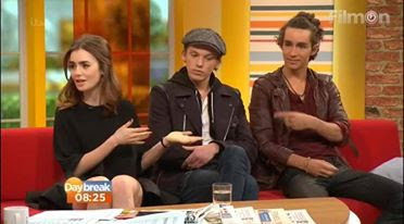 jamie campbell bower lily collins robert sheehan interview