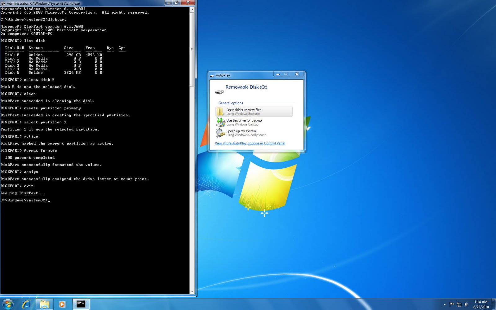 create a bootable usb drive windows 7 iso