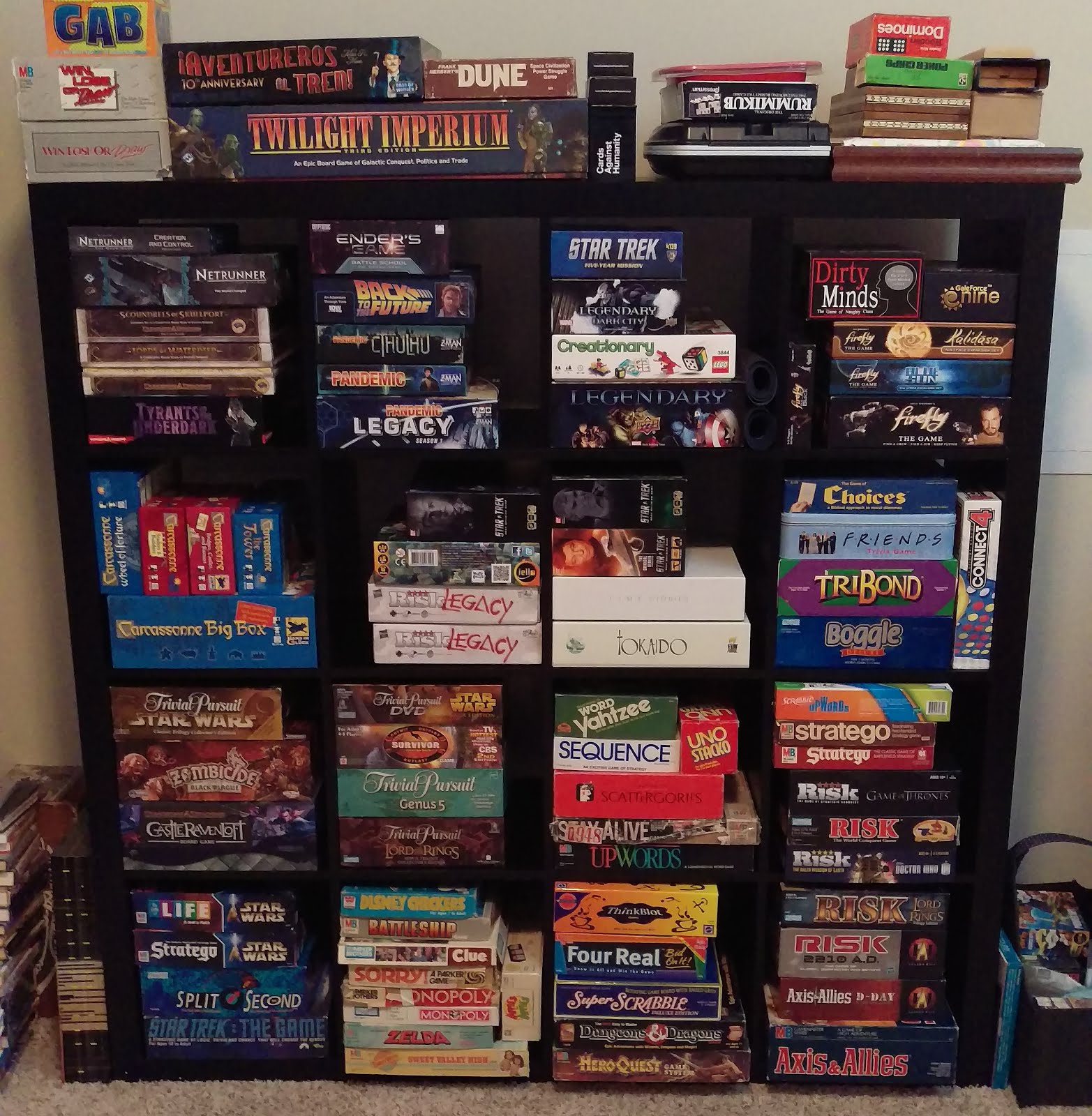 A few thoughts Organizing Our Board Games