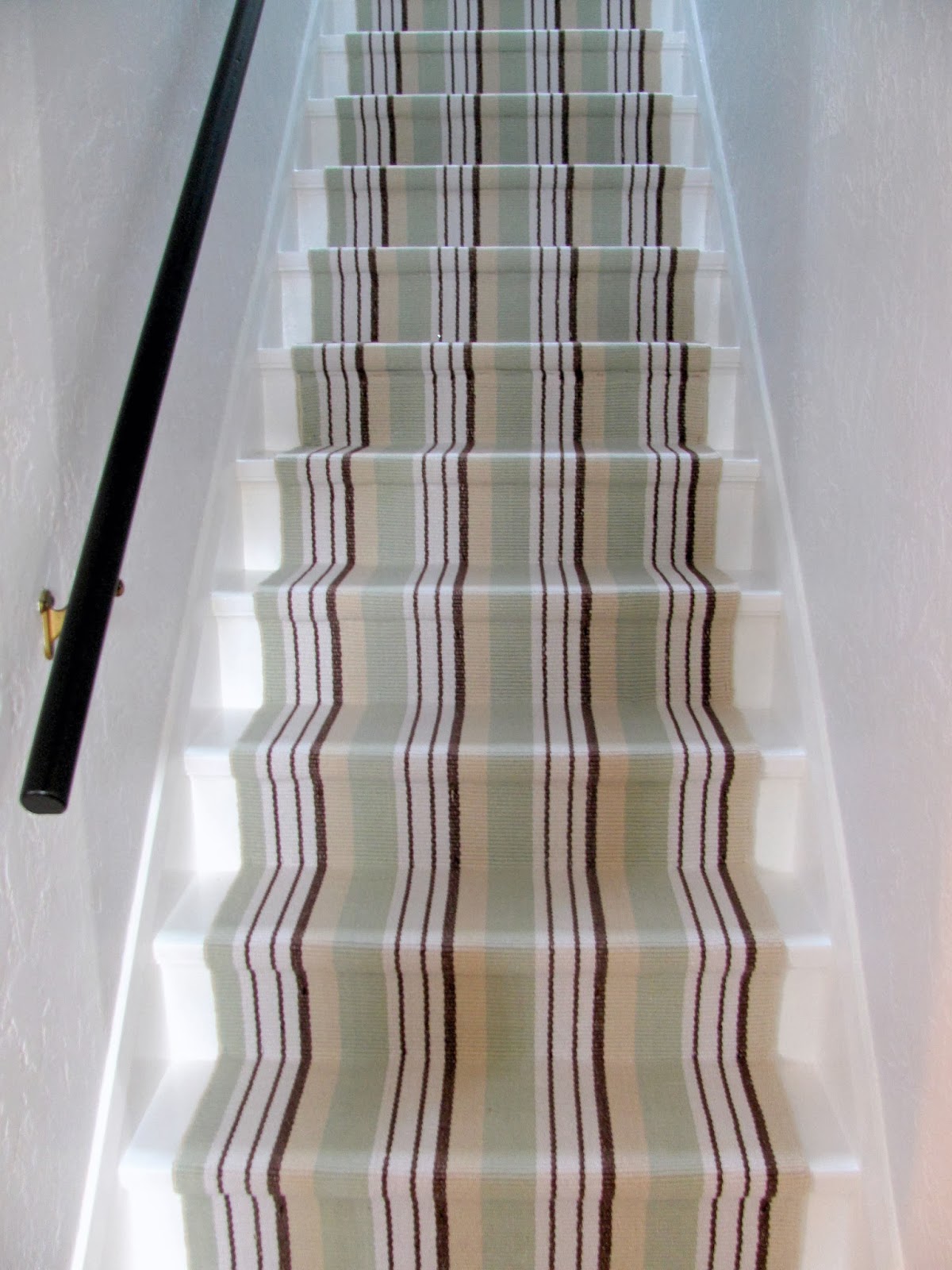 Dash and Albert stair runner installation