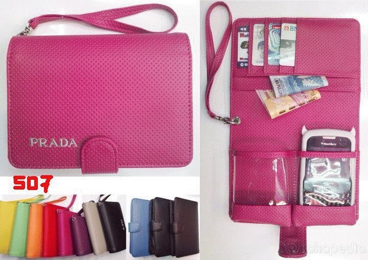 Aksesoris Girsl Jual DOMPET HP ORGANIZER PRADA