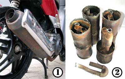 modifikasi knalpot mio  paling bagus