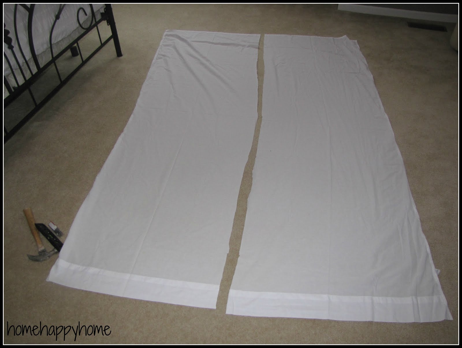 Home happy home: diy bed skirt