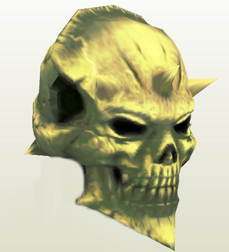 day of the dead skull mask. Monster Hunter Tri Skull Mask