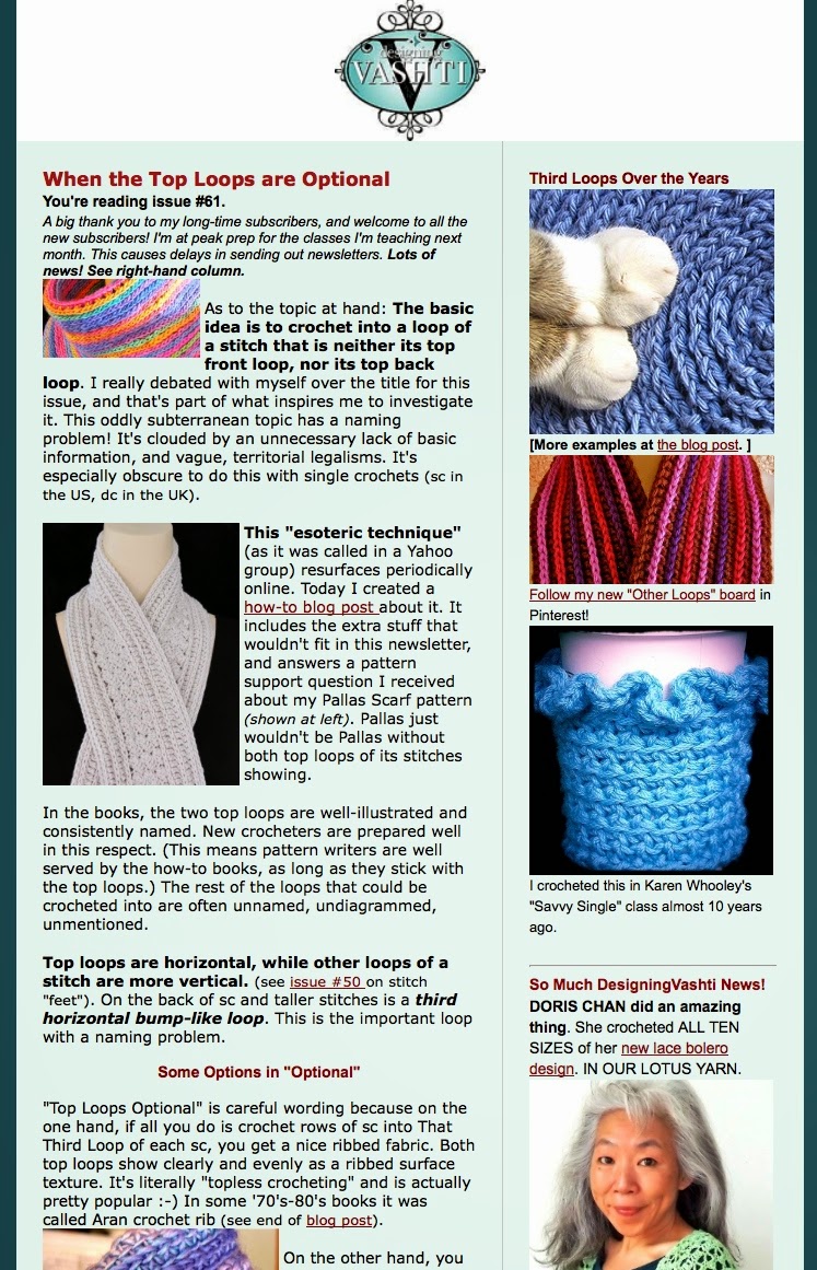 Vashti's Crochet Pattern Companion How to Crochet Into that Third Loop