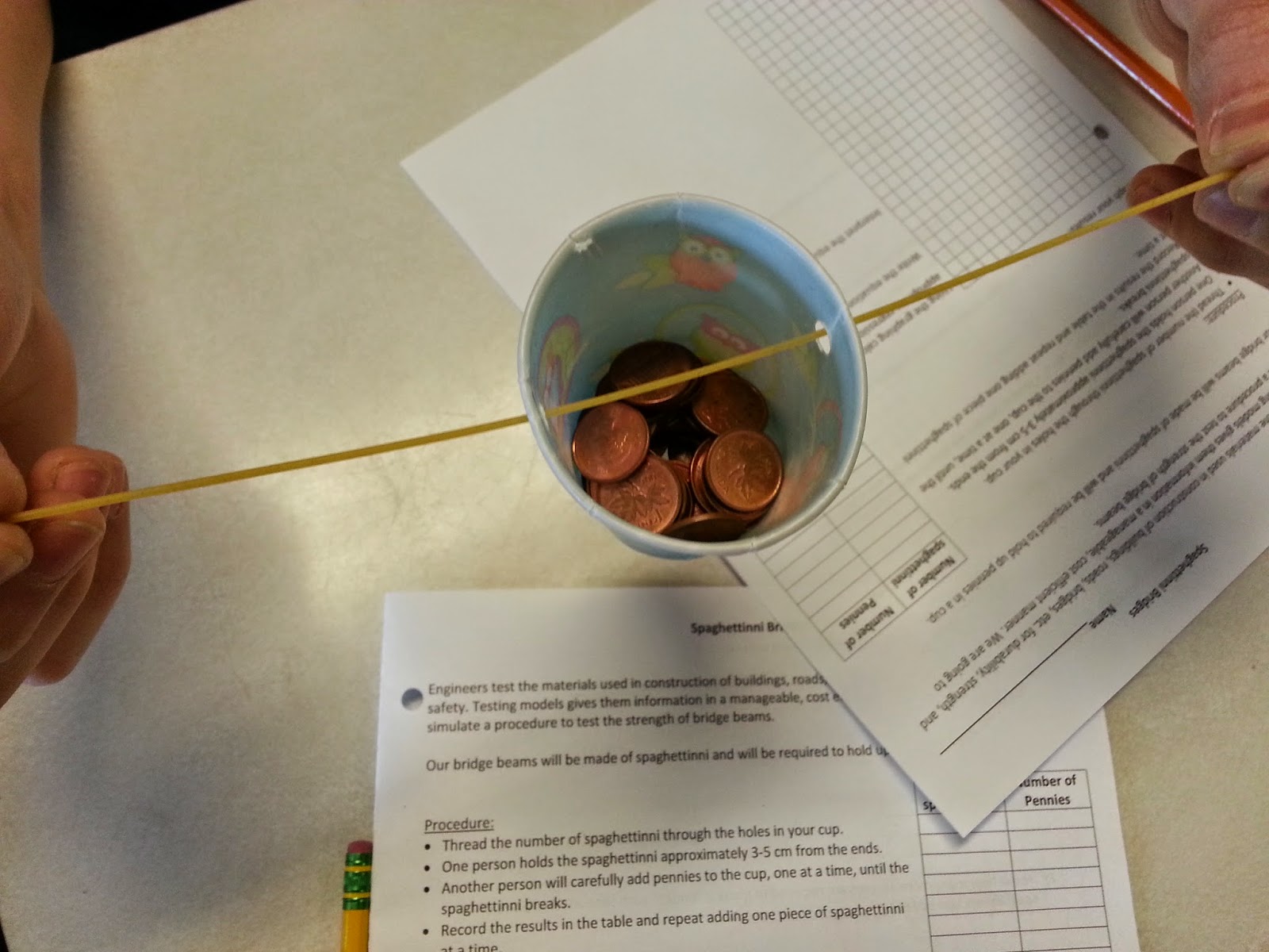 M^3 (Making Math Meaningful) MFM2P Day 30 (Spaghetti Bridges)