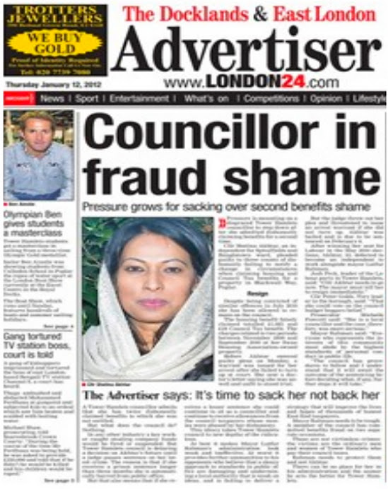 Shaming a community must be enough for confessed benefit fraud councillor to go