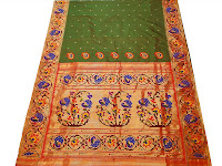 Paithani Silk saree with elaborate zari work