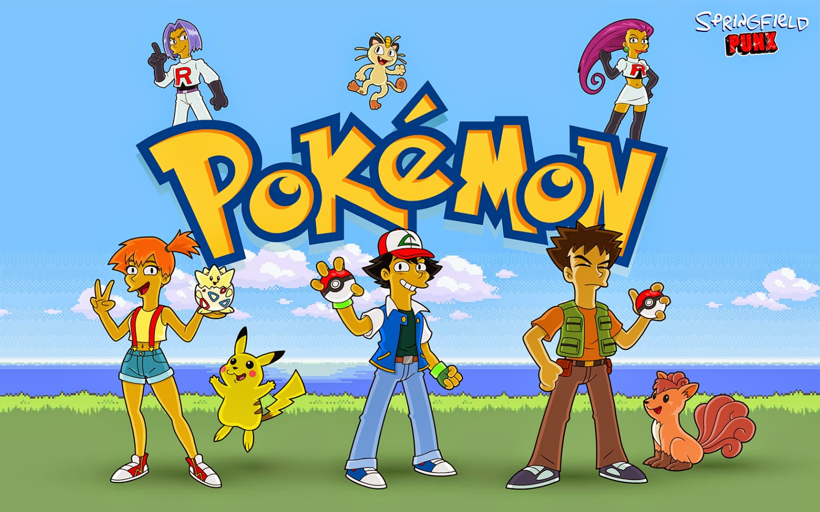 Springfield Punx Pokemon Wallpaper
