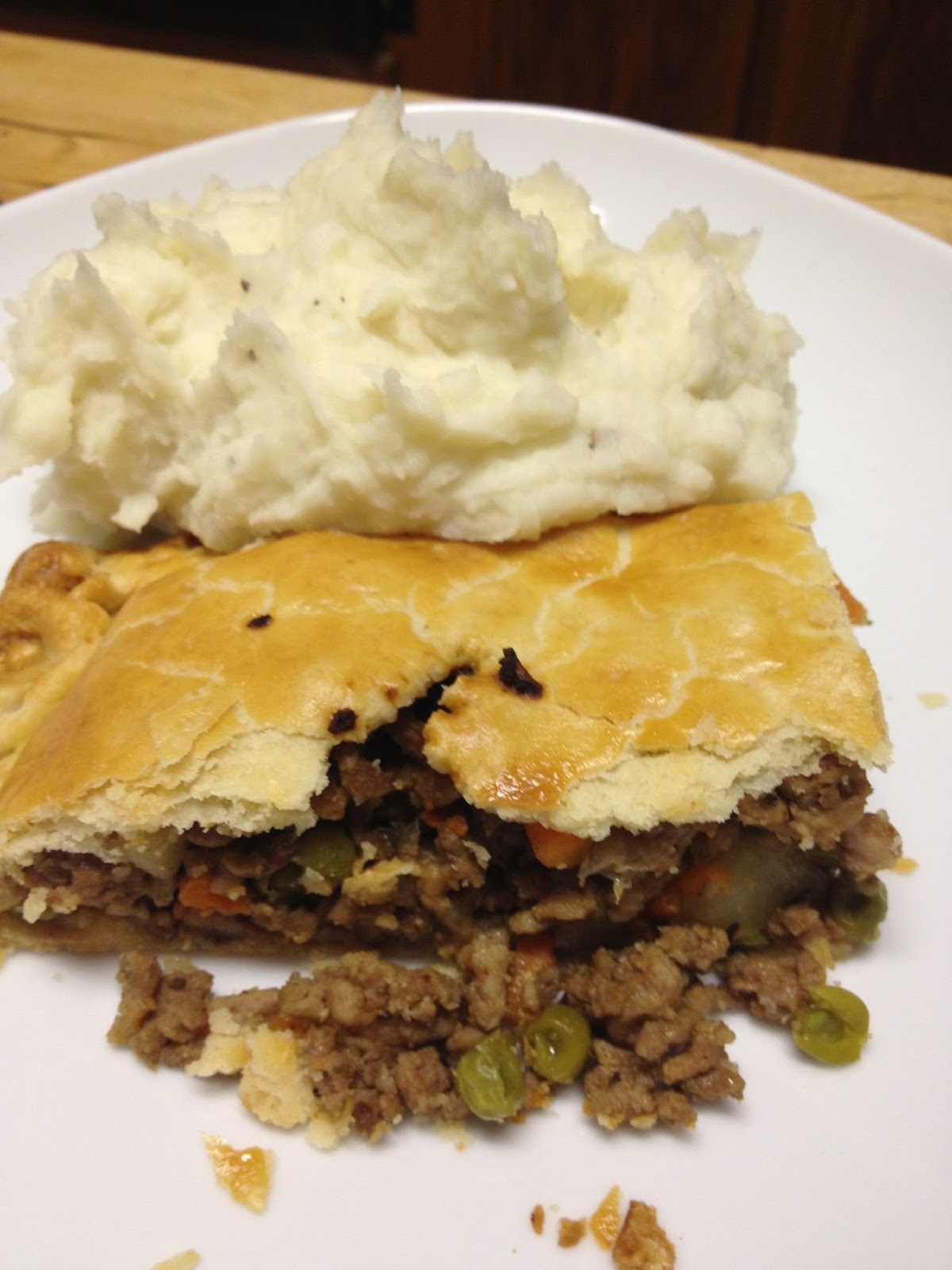 Tracy Cooks in Austin Meat pie This is my free form meat pie for lunch