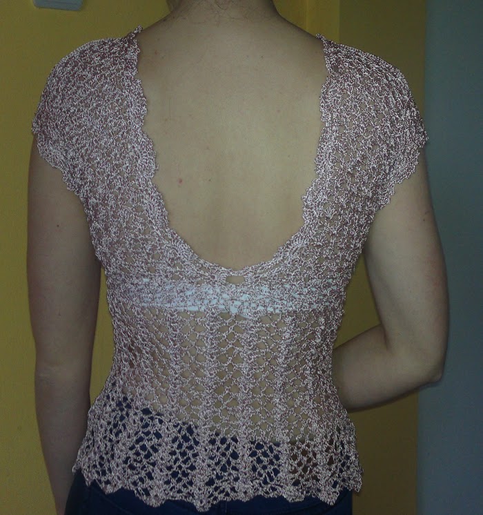 Adelle silk crocheted top Cossalina Crochet Bikini and Swimwear