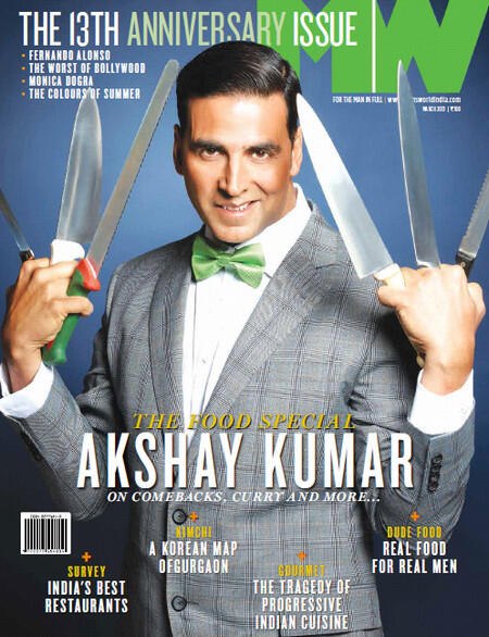 Akshay Kumar on the cover of Man's World  magazine @ March 2013