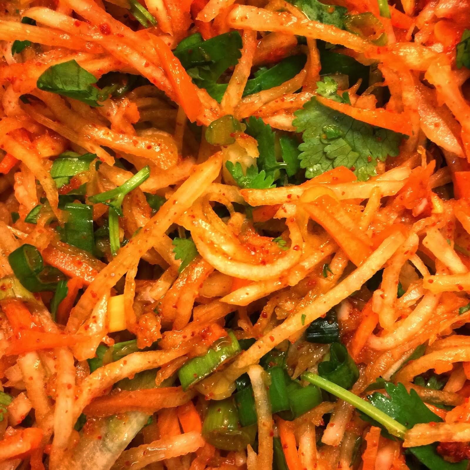 Allophile Cilantrodaikon kimchi. Yep, you read that right. Well, it's