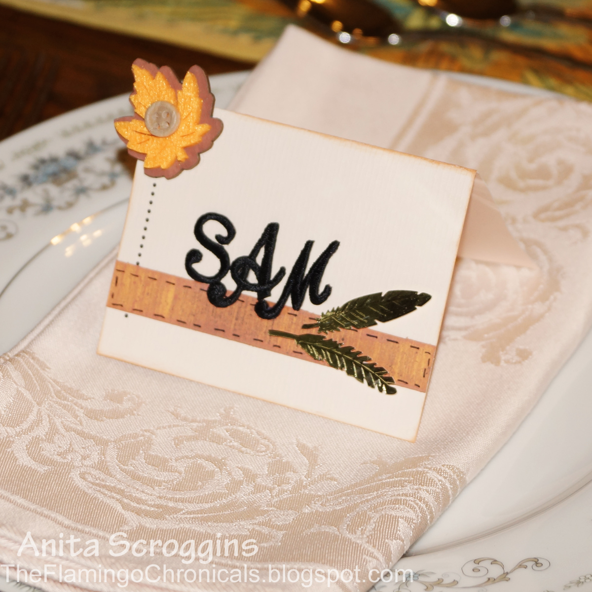Creating with Joy Thanksgiving Dinner Place Cards