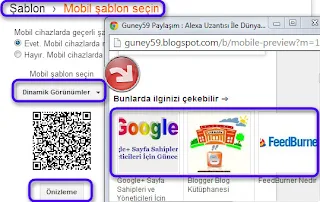 Mobil cihazda dinamik blogger Linkwithin görüntüsü