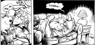 Szene aus dem Comic 2 Yuudai liegt auf der Couch mit seiner Katze und macht sich Gedanken
