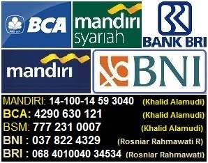 BCA / BSM / BRI / BNI / MANDIRI
