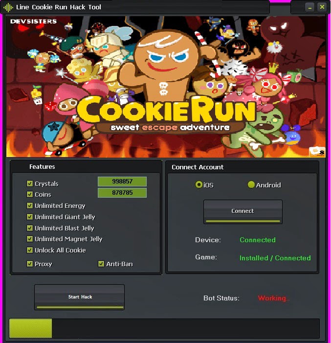 Line Cookie Run Cheat