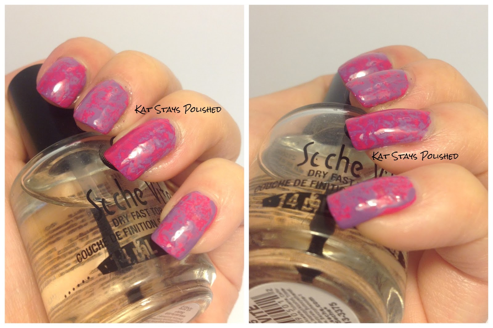 Kat Stays Polished Beauty Blog with a Dash of Life Saran Wrap Mani