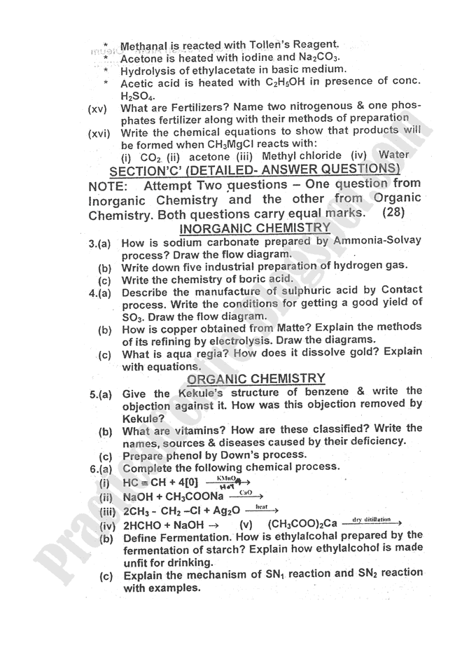 chemistry-2010-five-year-paper-class-XII