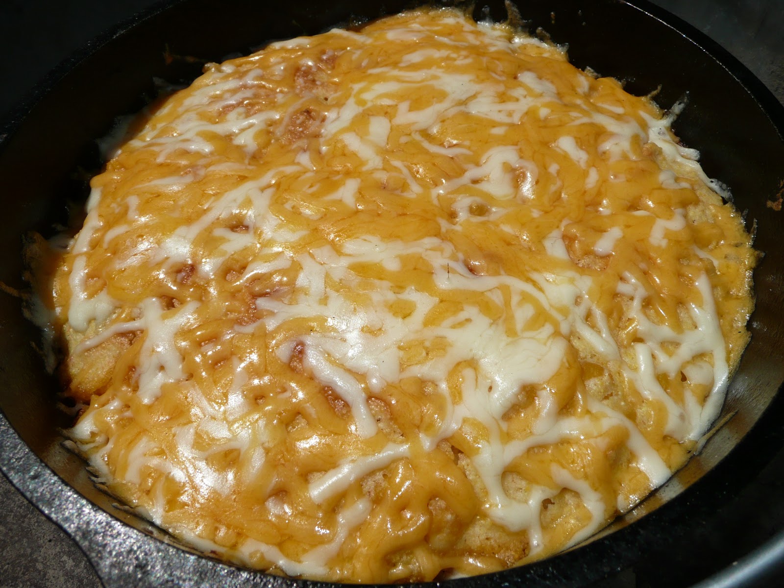 Everyday Dutch Oven ChickenChile Enchilada Pie