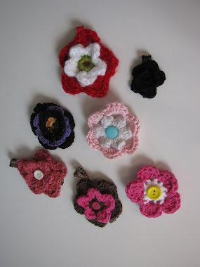 I can design any crochet flower clip you would like