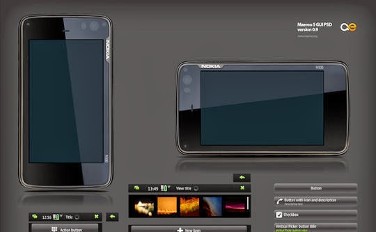 All Elements of Maemo 5 GUI in PSD All Elements of Maemo 5 GUI in PSD