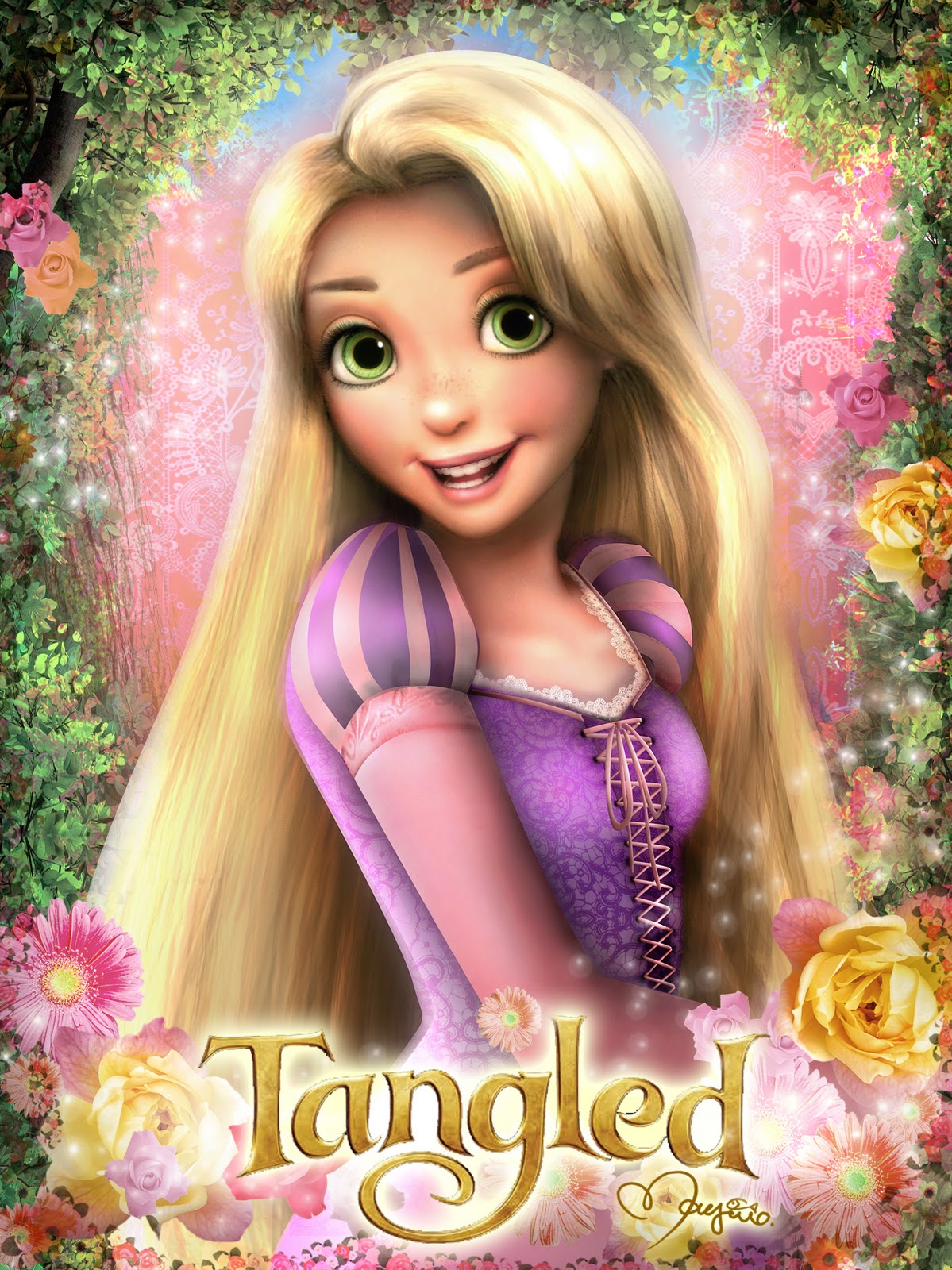 Gambar Diary Safira Nasywa Princess Tangled Rapunzel Gambar
