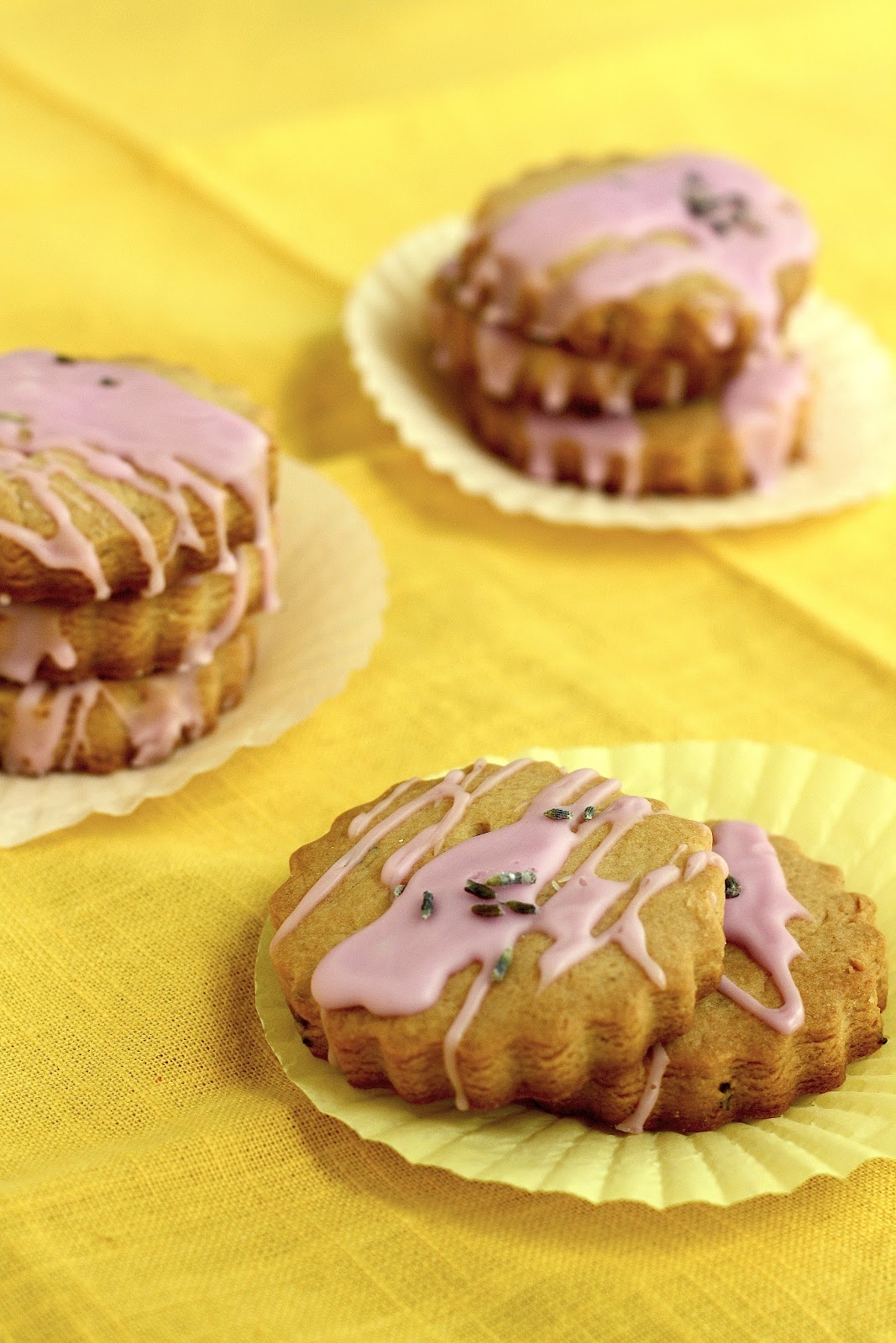 HoneyLavender Butter Cookie Medallions hummingbird high a