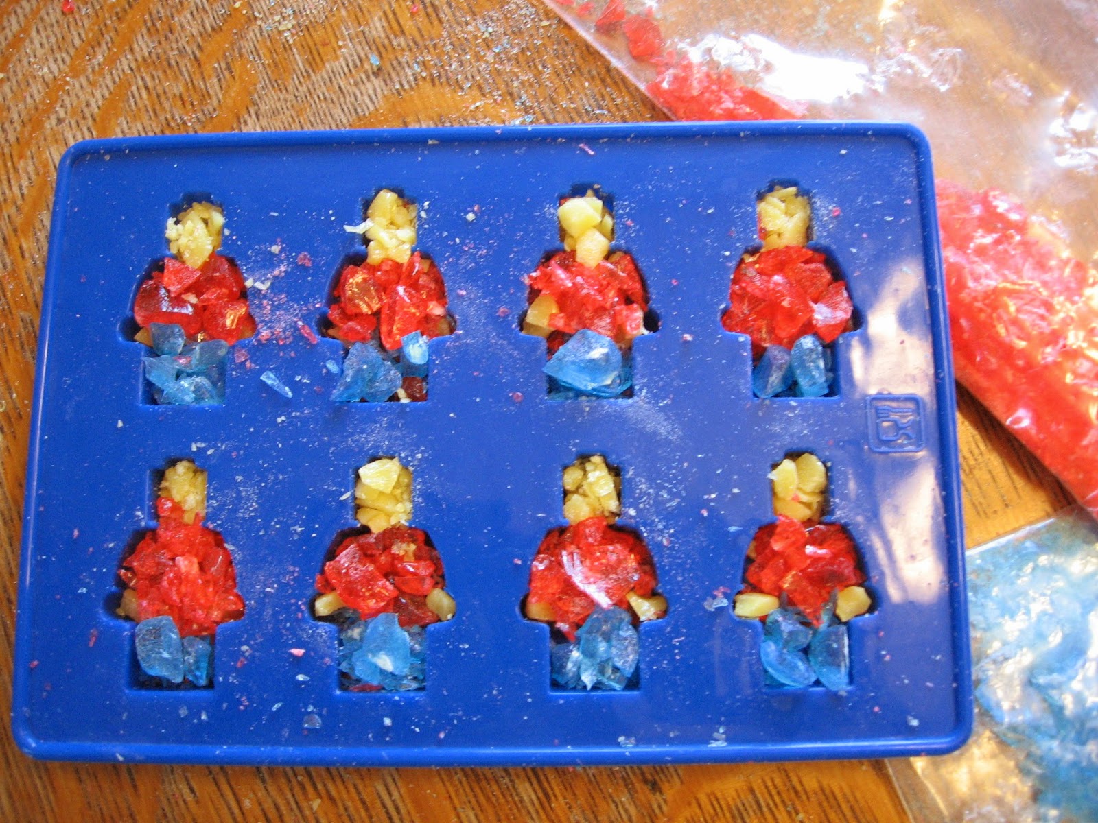 melting jolly ranchers for molds