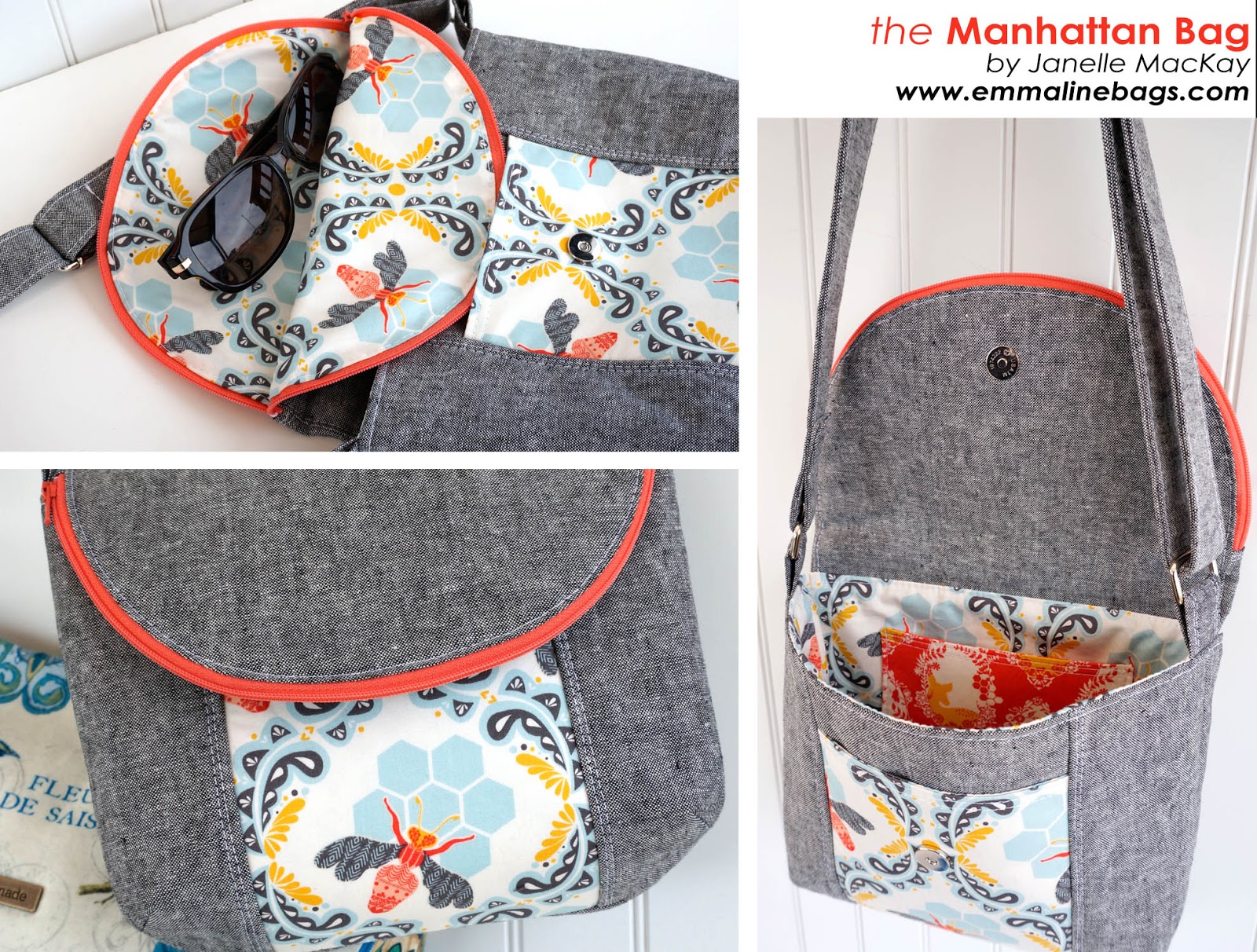 Emmaline Bags Sewing Patterns and Purse Supplies New site Launch