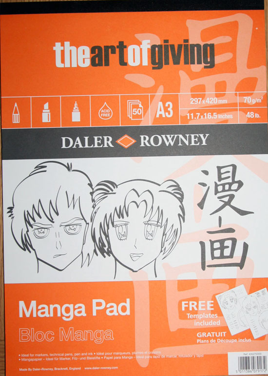 Daler-Rowney Manga Paper Pad A4 Size 50 Sheets – ATALONDON