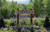 South Peak Resort Sign