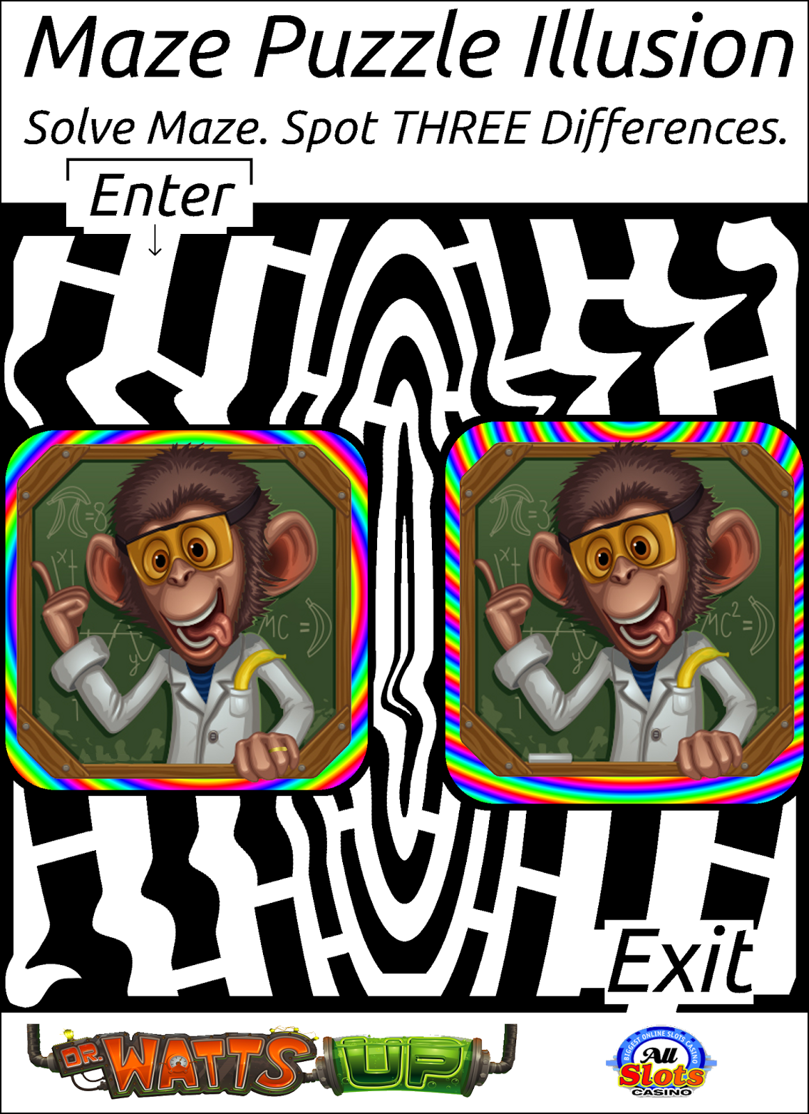 monkey maze and puzzle
