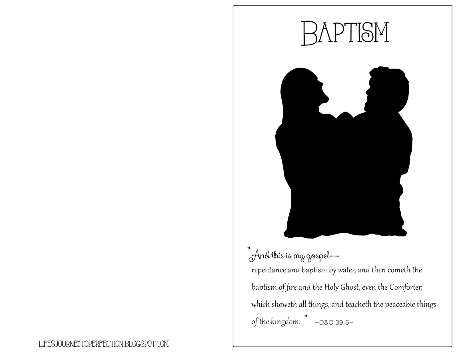 Program Covers For Baptism Lds