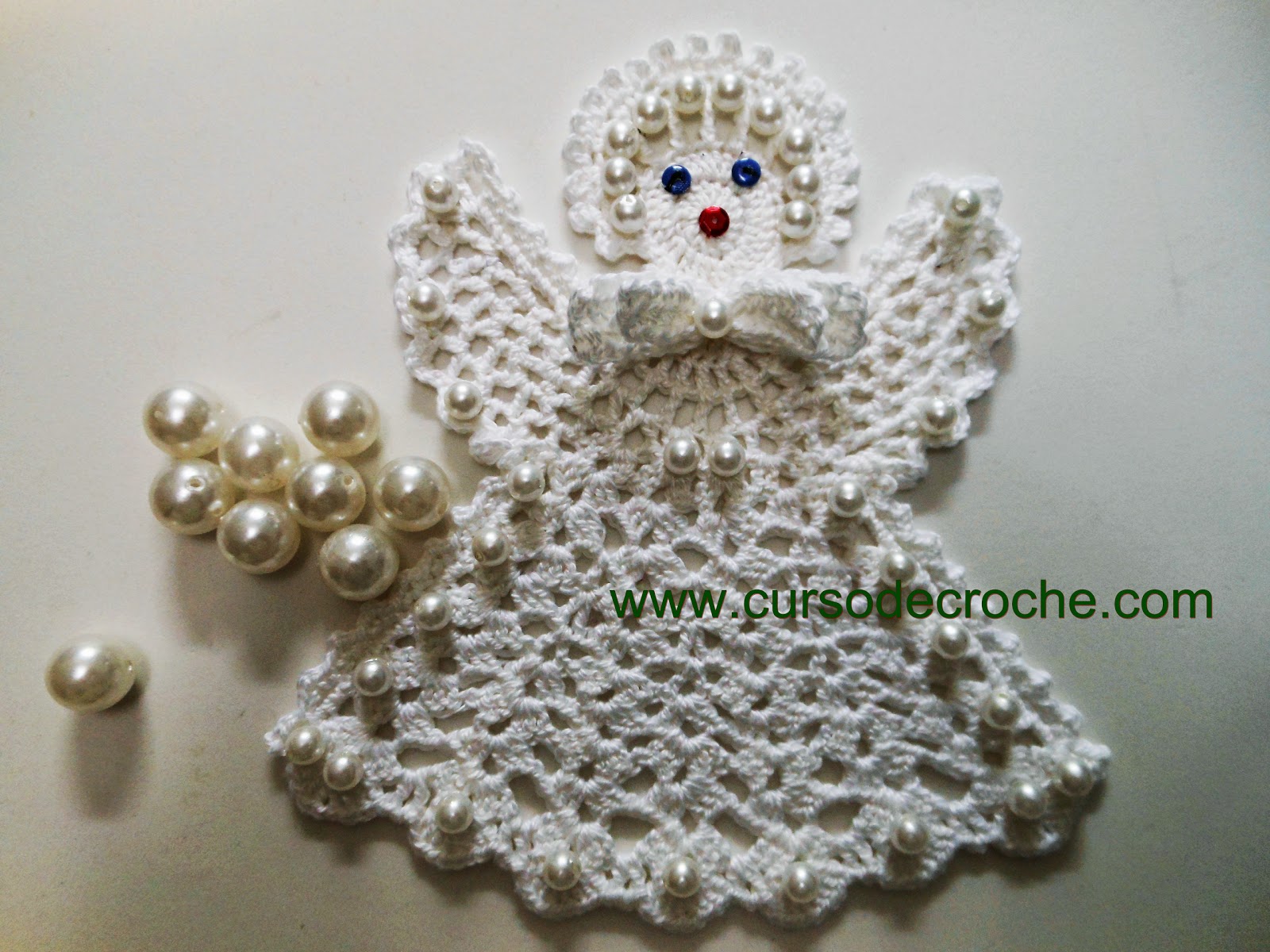 Anjos em croche para o natal | Aprender Croche - Dicas e Aulas com Edinir- Croche