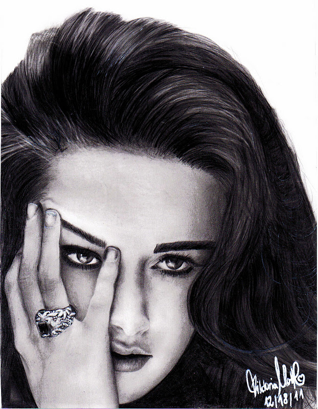 Absolutely Gorgeous Drawing of Kristen Stewart From W Magazine