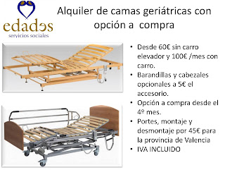 Alquiler de camas articuladas en Valencia