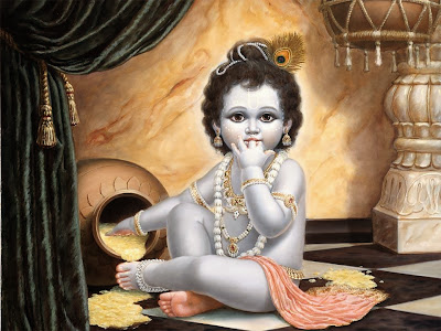 Krishna-Eating-Makhan-Mahabharat