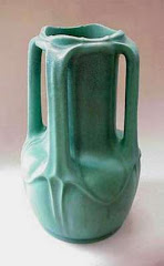Teco Pottery - Green Vase