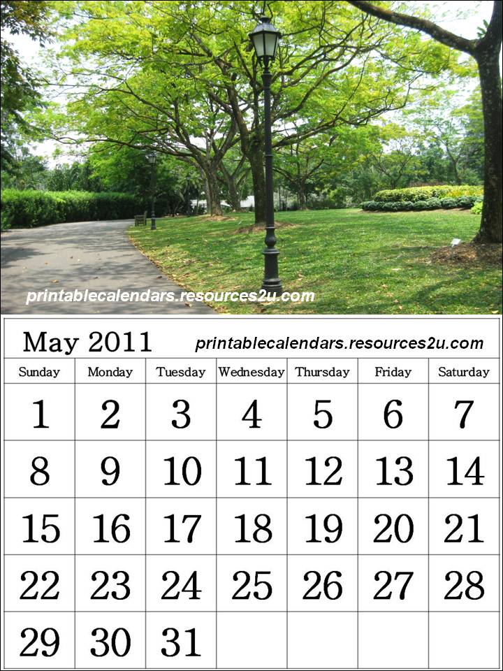 downloadable calendar 2011. This simple Calendar 2011 May