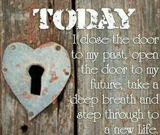 Today; I close the door to my past | Quotes and Sayings