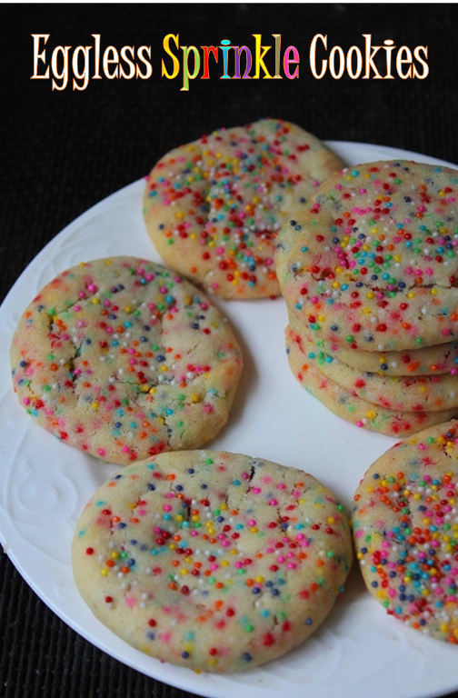 Eggless Sprinkle Cookies Recipe Soft & Fluffy Yummy Tummy