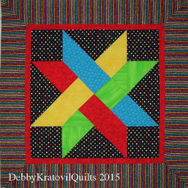 Debby Kratovil Quilts Galaxy of Stars June Block