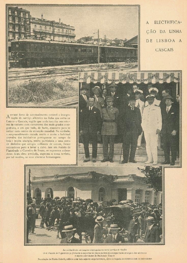 A Electrificacao Da Linha De Cascais [1926]