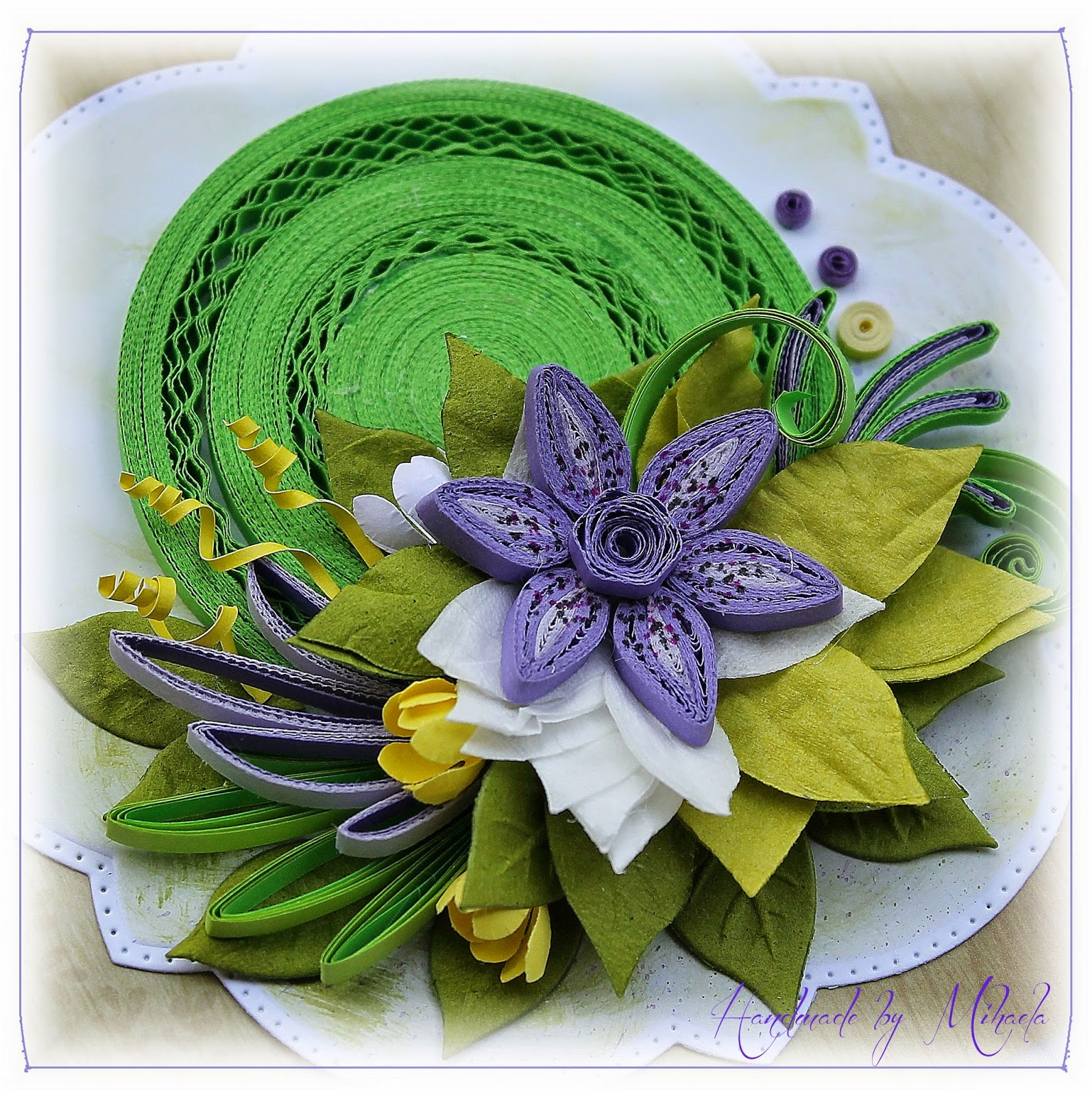 Handmade by Mihaela Quilling and dies