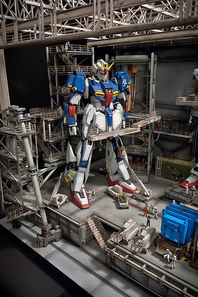 Custom Build 1/60 Gundam Assemble Plant / Hangar Diorama Gundam Kits